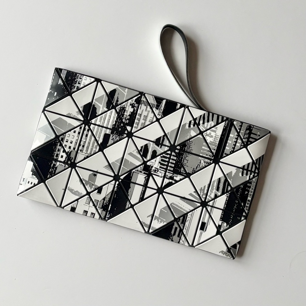 Bao Bao Issey Miyake Rare Manga City Monochrome Clutch Bag